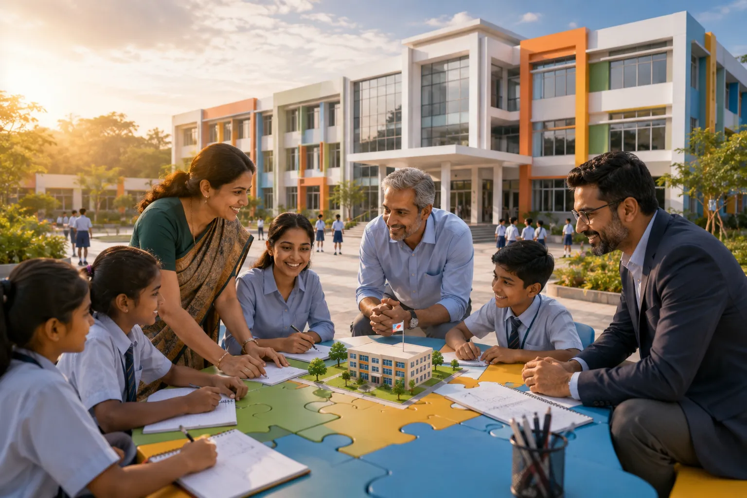 Modern School Campus