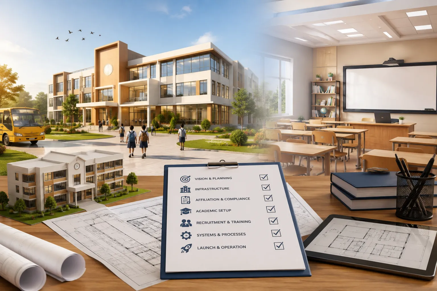 New School Campus Architecture